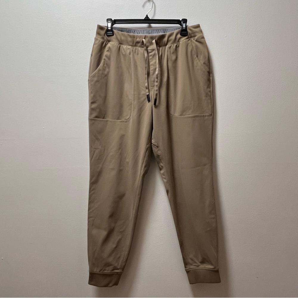 VRST Limitless Pull On Casual Sporty Performance Men’s Joggers, Sz M, Taupe